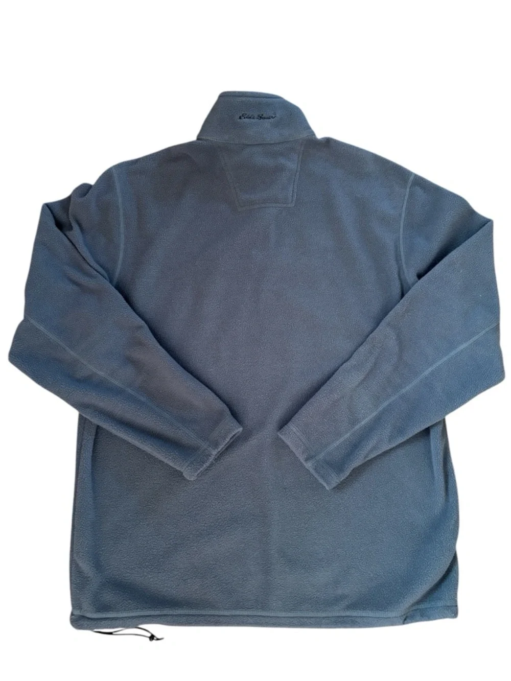 Eddie‎ Bauer Vintage Blue Fleece Quarter Zip Pullover Jacket Size Medium